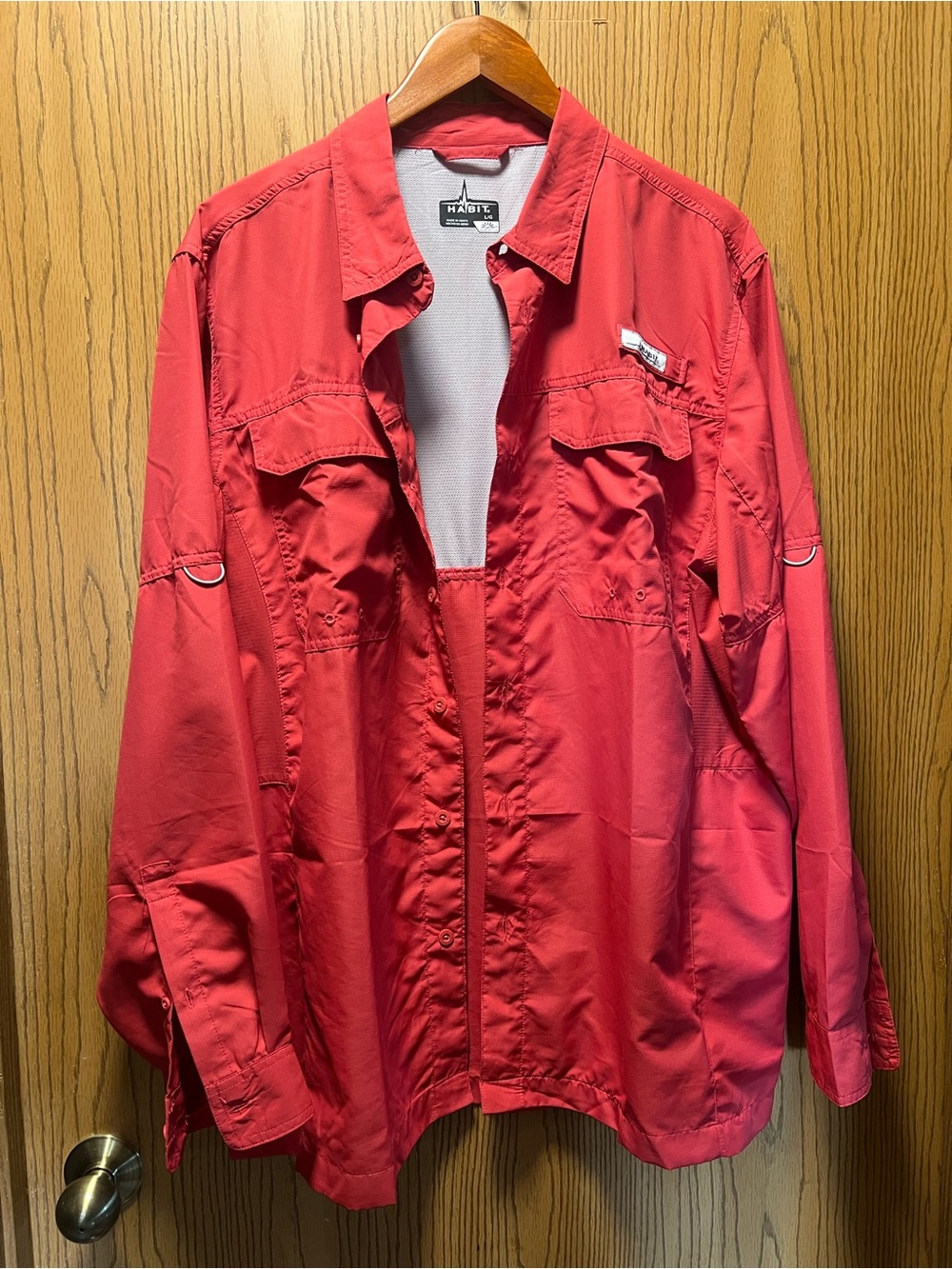 Habitat Red Performance Fishing Shirt
